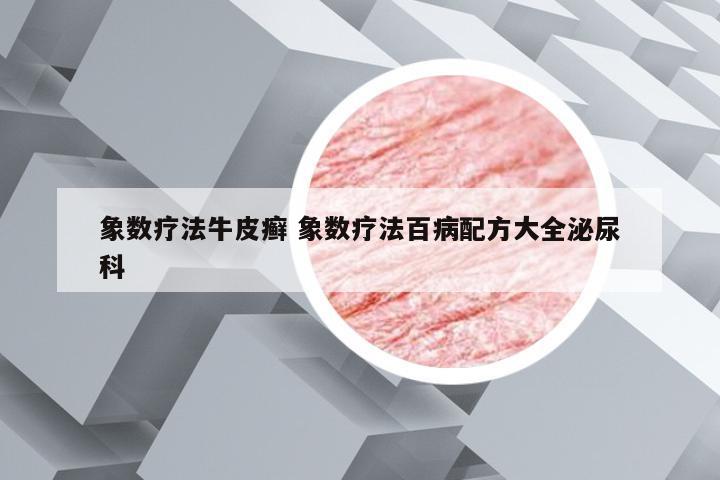 象数疗法牛皮癣 象数疗法百病配方大全泌尿科