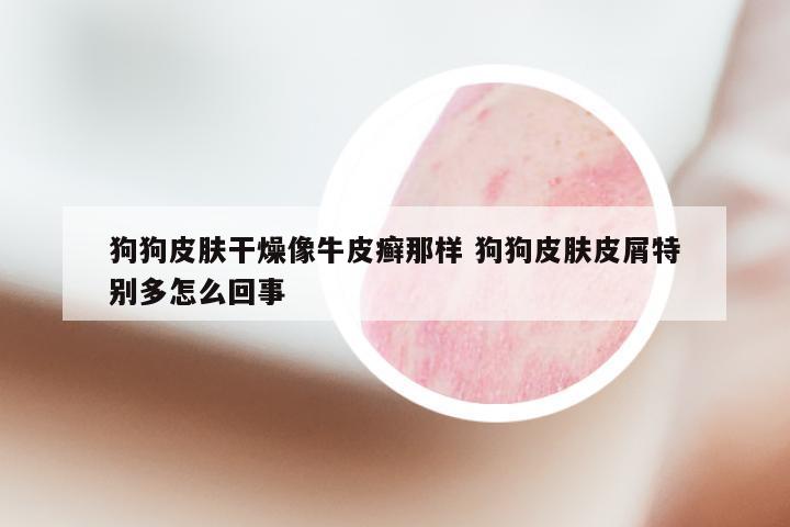 狗狗皮肤干燥像牛皮癣那样 狗狗皮肤皮屑特别多怎么回事